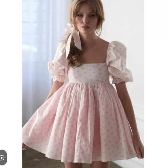 Selkie Parfait Poet Puff Dress - Picture 2 of 16